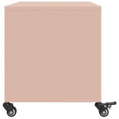 Tv-meubel 68x39x43,5 cm staal roze
