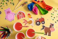 Decoratiebord Boerderij (50x50cm) - thumbnail