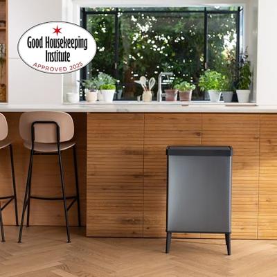 Staande prullenbak - VERTO - CURVER - Touch opening - 54 L - Parelblauw