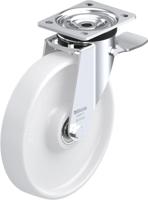 Blickle L-PO 250K-3-ST Zwenkwiel met rem Wieldiameter: 250 mm Draagvermogen (max.): 500 kg 1 stuk(s) - thumbnail