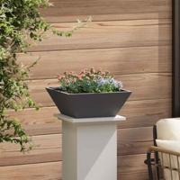 Tuin Kom Plantenbak 5 pcs Zwart 40 x 40 x 15 cm Staal - thumbnail