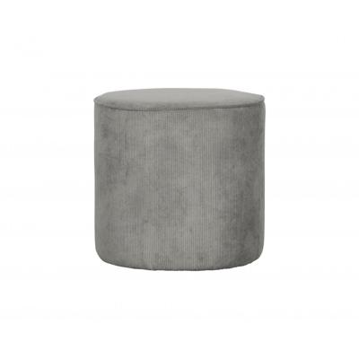 Woood Sara poef hoog rib Vergrijsd Groen