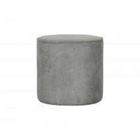Woood Sara poef hoog rib Vergrijsd Groen - thumbnail