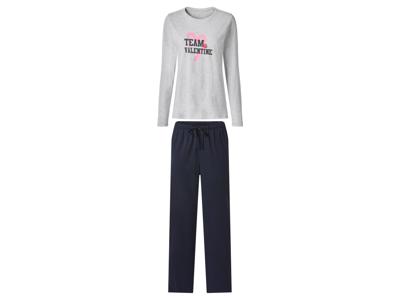 esmara Dames pyjama (Lichtgrijs/navy, L (44/46))
