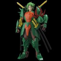 Chou-Dan-Kadou Yoroiden-Samurai Troopers Action Figure Doku Mashou Naaza 15 cm - thumbnail