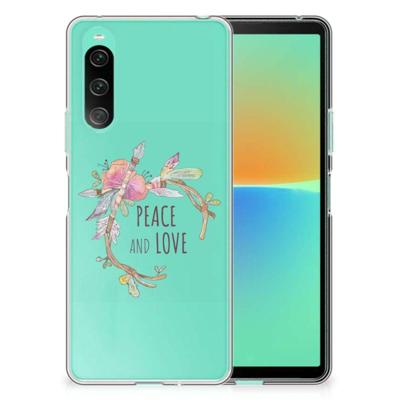 Sony Xperia 10 V Telefoonhoesje met Naam Boho Text Sony Xperia 10 V Telefoonhoesje met Naam Boho Text