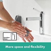 Wastafelmengkraan Finoris HansGrohe Eengreeps 110 CoolStart met PushOpen Waste Chroom - thumbnail