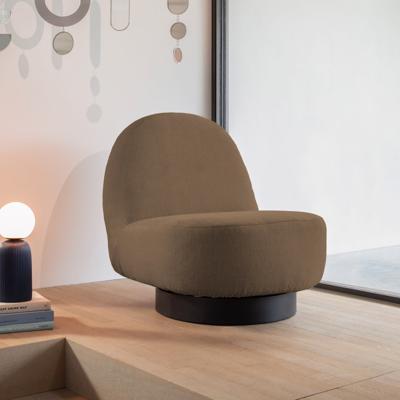 Zuiver Draaifauteuil 'Eden' Chenille, kleur Mosgroen Zuiver Draaifauteuil 'Eden' Chenille, kleur Mosgroen