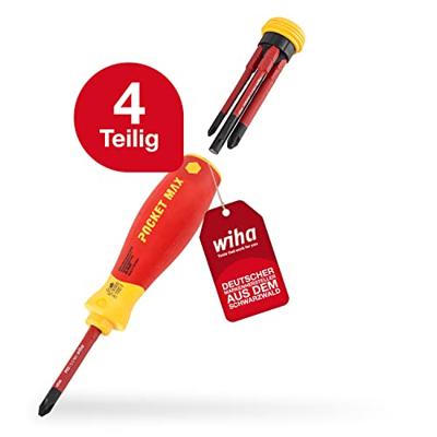 Wiha 45296 | PocketMax® electric | Schroevendraaier met bitmagazijn | 4 slimbits - 45296 - thumbnail