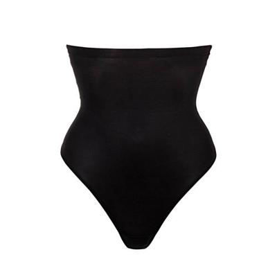 Magic corrigerende string hoog - Hi Waist Thong - Hoge correctie shapewear string - Huidskleur - zwart