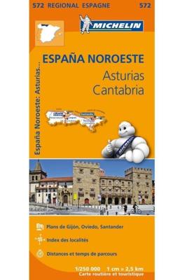 Michelin Wegenkaart 572 Spanje Noordwest - Asturias, Cantabria (Paperback) Michelin Wegenkaart 572 Spanje Noordwest - Asturias, Cantabria (Paperback)