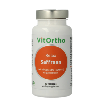 Saffraan relax 60 Vegetarische capsules Saffraan relax 60 Vegetarische capsules