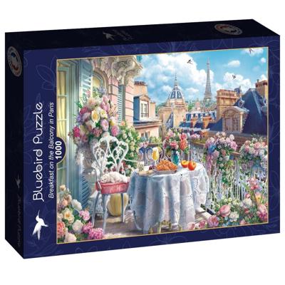 Breakfast on the Balcony in Paris Puzzel 1000 Stukjes
