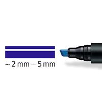Viltstift staedtler lumocolor 350 schuin 2-5mm bl | 10 stuks - thumbnail