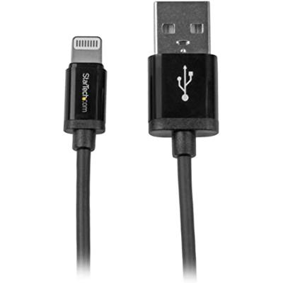 StarTech.com 15 cm korte zwarte Apple 8-polige Lightning-connector-naar-USB-kabel voor iPhone / iPod / iPad