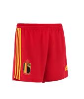 België Broekje Thuis Dames 2022-2023 - Maat M - Kleur: RoodGeel | Soccerfanshop - thumbnail