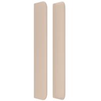 Boxspring met matras kunstleer cappuccinokleurig 100x200 cm - thumbnail