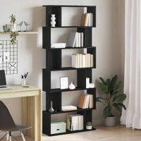 Boekenkast Zwart Eiken 80x24x190,5 cm Engineered Wood - thumbnail