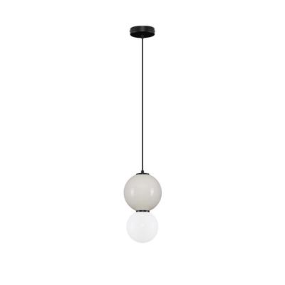 Lyora HanglampNoesis Ø 18cm licht grijs met wit - 9009194