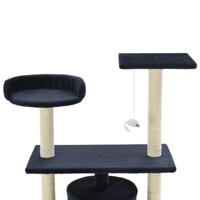 Kattenkrabpaal met sisal krabpalen 95 cm donkerblauw - thumbnail