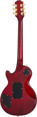 Epiphone Alex Lifeson Les Paul Custom Axcess Quilt Ruby elektrische gitaar met koffer - thumbnail