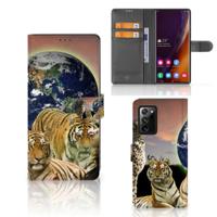 Samsung Galaxy Note20 Ultra | Telefoonhoesje | Met pasjeshouder | Roofdieren - thumbnail