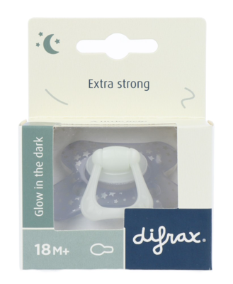 Difrax Fopspeen Natural 18+ Maanden - Glow in the Dark Difrax Fopspeen Natural 18+ Maanden - Glow in the Dark