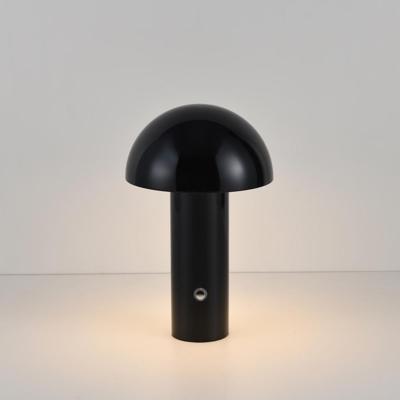 LED Tafellamp Noryn nero - 2W - Wit - Mushroomlamp - Paddenstoel - IP20 voor binnen - Oplaadbaar - Met 1m USB-C - Met geïntegreerde dimmer