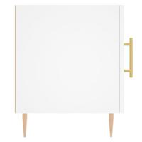 Nachtkastjes 2 st 40x40x50 cm bewerkt hout wit - thumbnail