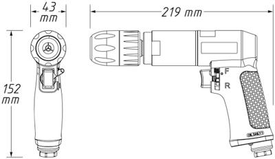 Hazet 9030P-1 Pneumatische boormachine