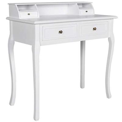 VidaXL Kaptafel femke met lades wit