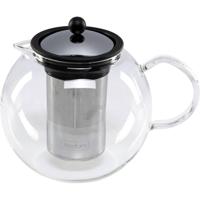 bodum ASSAM F/INOX 1.5 Liter Theekoker Transparant, Zwart - thumbnail