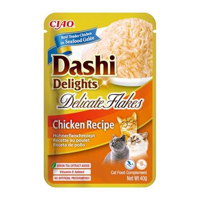 INABA CAT Dashi Delights Delicate kipflakes - kattensnack - 40g