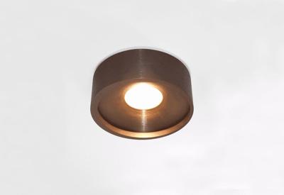 Artdelight Plafondlamp Orlando Ø 14 cm koper brons