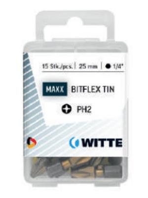 Set van tips WITTE PH 3 BITFLEX TIN PH3 5 Stuks