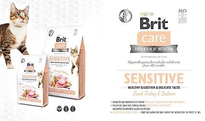 Brit Care Sensitive Healthy Digestion & Delicate Taste kattenvoer 2 x 7 kg