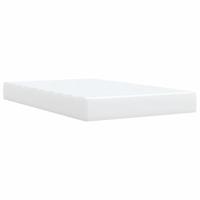 Boxspring met matras kunstleer wit 120x200 cm - thumbnail