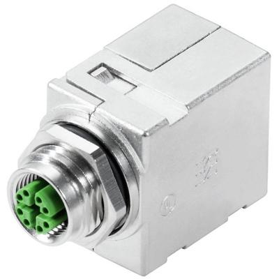 Weidmüller IE-AD-M12XRJ45-180 1400620000 Adapter, recht Aantal polen (sensoren) 8 1 stuk(s)