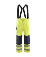 Blåkläder Vlamvertragende regenbroek LEVEL 2 13132022 | High-Vis Geel/Marineblauw | Maat L - 7330509783603 - thumbnail