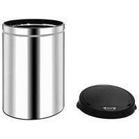 VidaXL Prullenbak met automatische sensor 30 l roestvrij staal - thumbnail