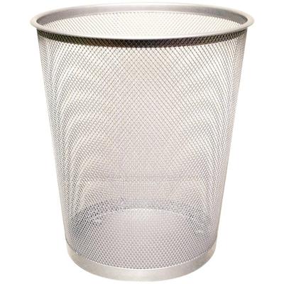 Q-CONNECT papiermand 19 liter metaal zilver