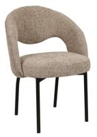 MUST Living Eetkamerstoel 'Arca' kleur Zand - thumbnail