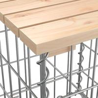 Tuinbank schanskorfontwerp 183x41x60,5 cm massief grenenhout - thumbnail