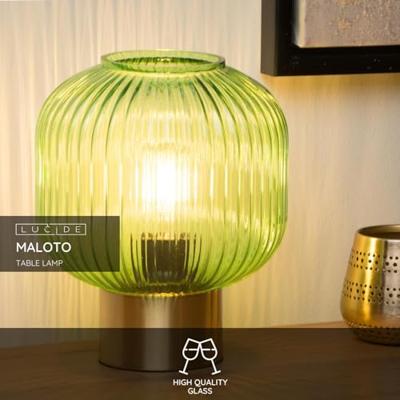 Lucide MALOTO - Tafellamp - Ø 20 cm - 1xE27 - Groen