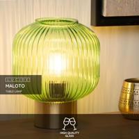 Lucide MALOTO - Tafellamp - Ø 20 cm - 1xE27 - Groen - thumbnail