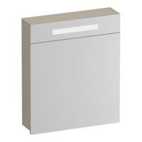 Brauer Promise Spiegelkast - 60 cm - met Verlichting - 1 Linksdraaiende Spiegeldeur - Mat Beige - thumbnail