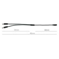 DC voeding splitter 1 naar 2 voor CCTV camera - thumbnail