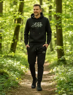 Indigo Denim - Joggingpak Heren - Zwart - Dante - Modaitalia Indigo Denim - Joggingpak Heren - Zwart - Dante - Modaitalia