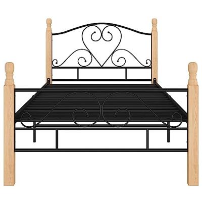 Bedframe metaal zwart 90x200 cm