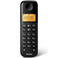 Philips D16 draadloze telefoon voor binnen, eenvoudig, zwart - thumbnail